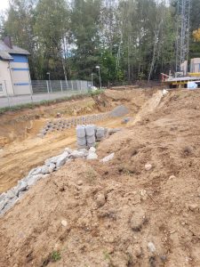 Gilios iškasos šlaito sutvirtinimas statybvietėje – nuotrauka 13