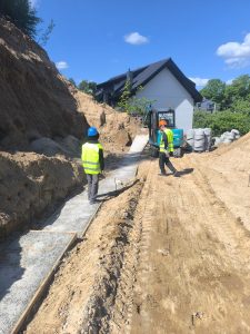 Ilgas smėlio šlaito sutvirtinimas su geotinkleliu – nuotrauka 5