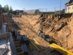 Gilios iškasos šlaito sutvirtinimas statybvietėje – nuotrauka 3